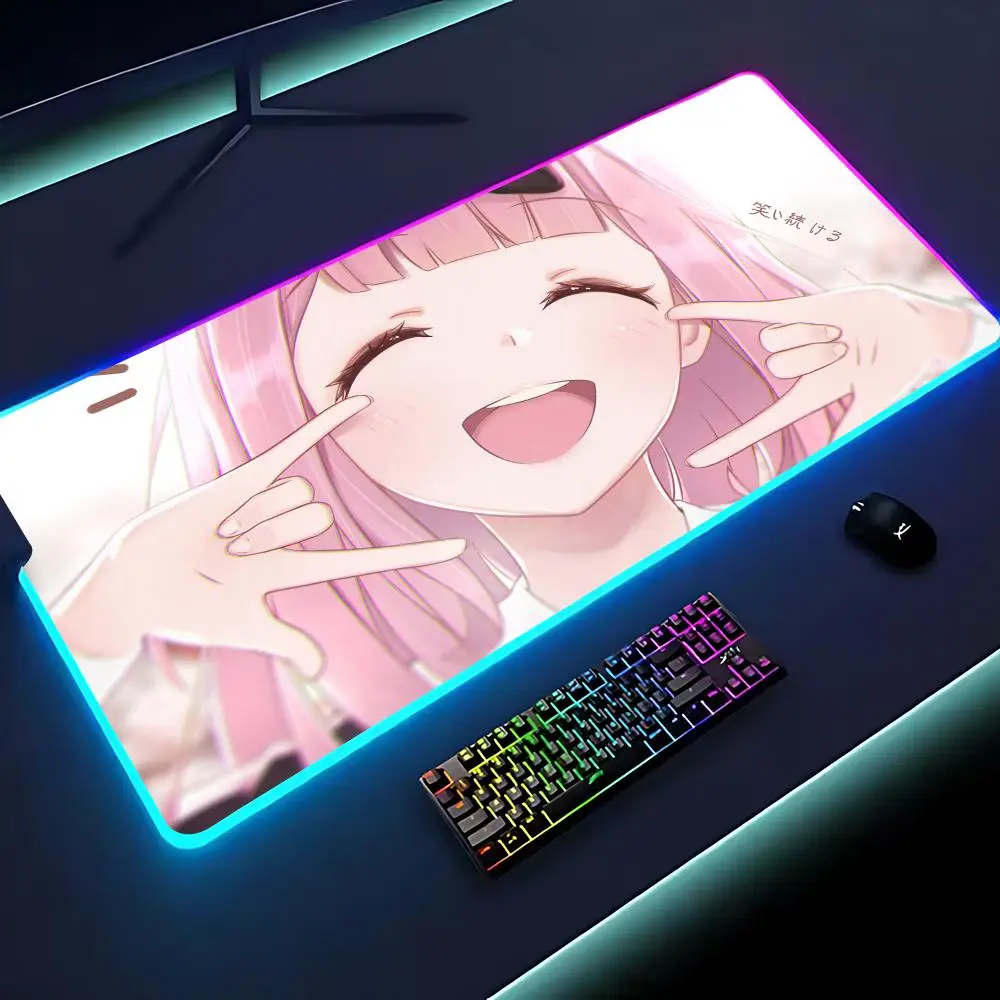 Kaguya-sama Chika Fujiwara Mouse Pad Keyboard Cover Desk-mat Colorful Surface Multi-size World Computer Gamer
