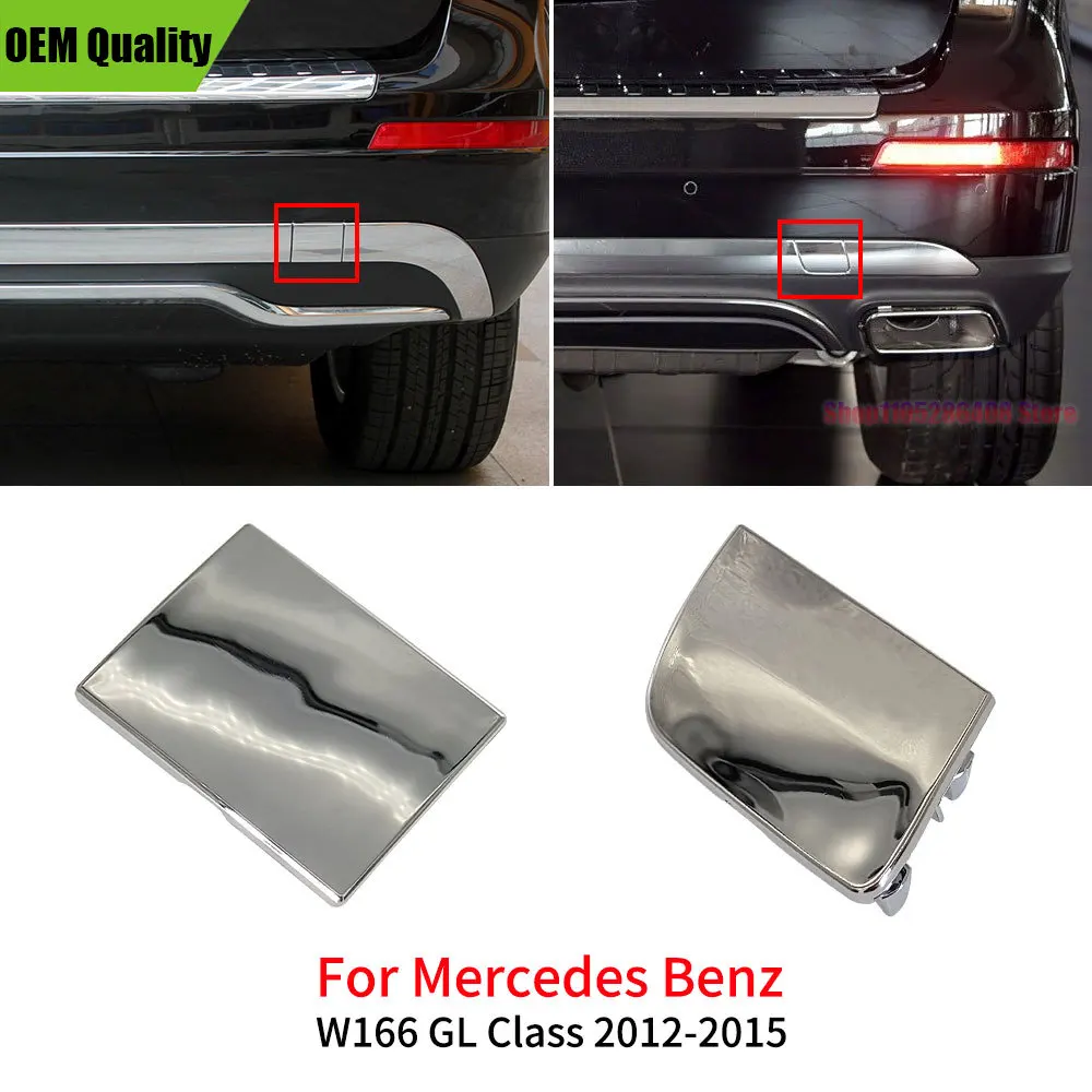 Car Rear Bumper Tow Hook Cover Cap Accessory For Benz GL Class 2012-2015 GL350 GL400 GL450 GL550 16688850823 For Mercedes W166