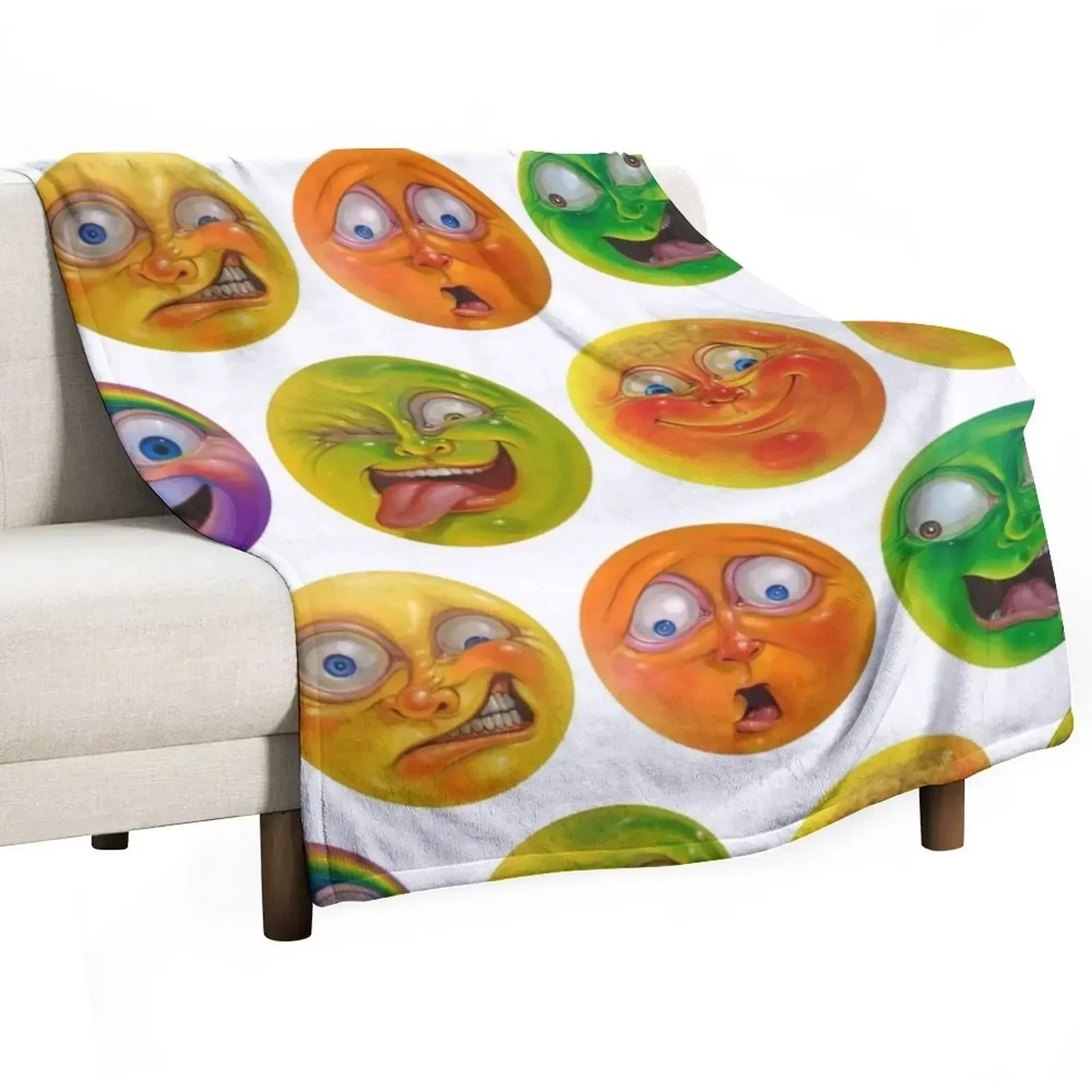 Jelly heads Throw Blanket Decoratives Weighted Giant Sofa Blankets