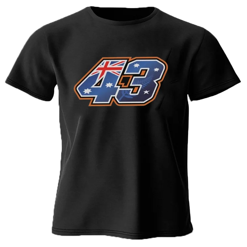 Camisetas de estilo Retro, ropa de calle para motocicleta, camiseta informal para hombre, camiseta Jack Miller número 43, camiseta de poliéster de Hip Hop