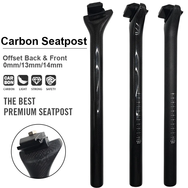 t1000-carbon-seatpost-13mm-17mm-offset-road-mountain-bike-bicycle-seat-post-254-272-308-316-diameter-350-400mm-new