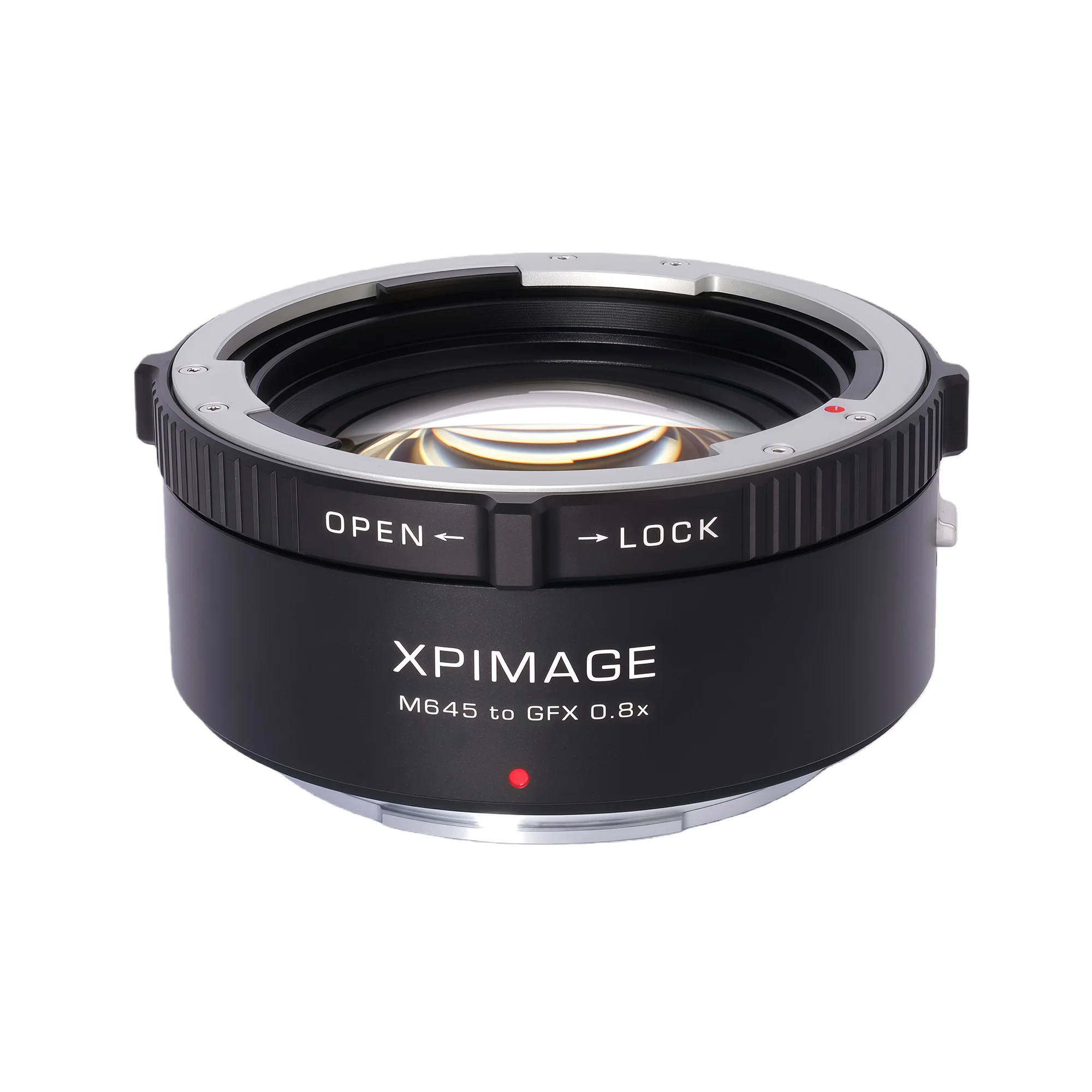 XPIMAGE Speed Booster 0.8X Optical Focal Reducer Adapter Compatible with Mamiya 645 Lenses to Fujifilm GFX Cameras GFX50 GFX100