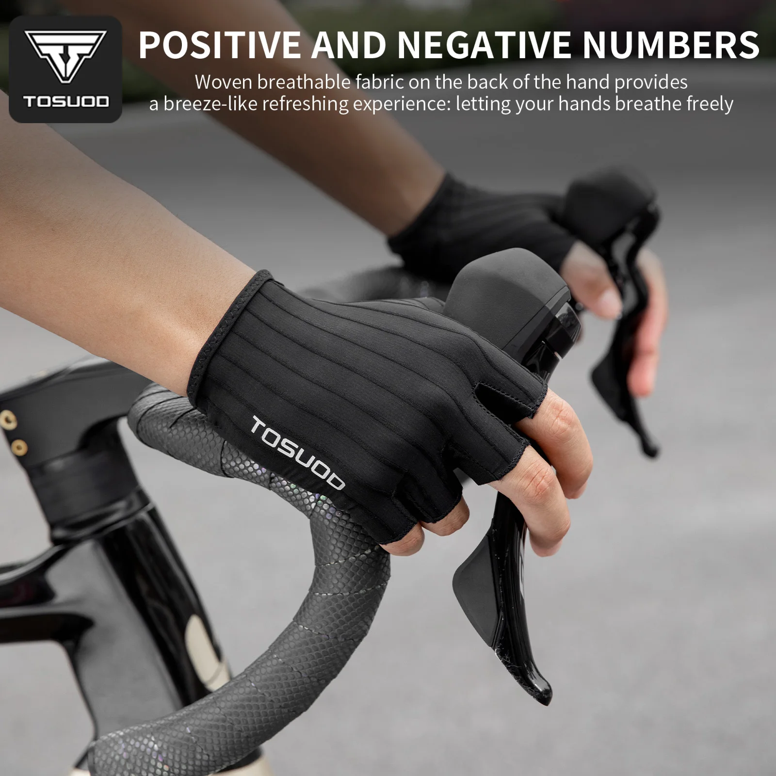 

TOSUOD Half Finger Gloves SBR Shockproof Professional Anti-slip Breathable Bicycle Cycling Daily Gloves Training Bike Gloves