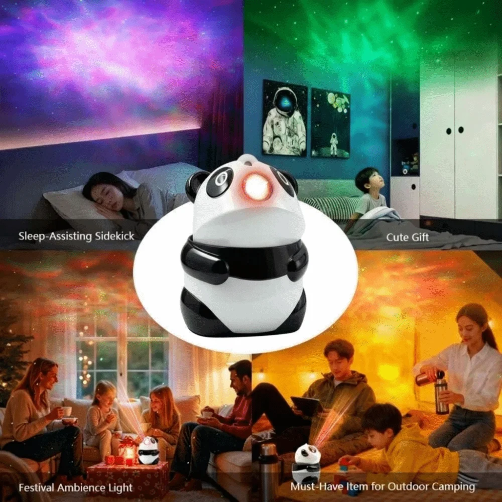 Creative Starry Sky Projector Night Light Soft Starry Patterns Built-in Bluetooth Speaker Projector Night Light Portable