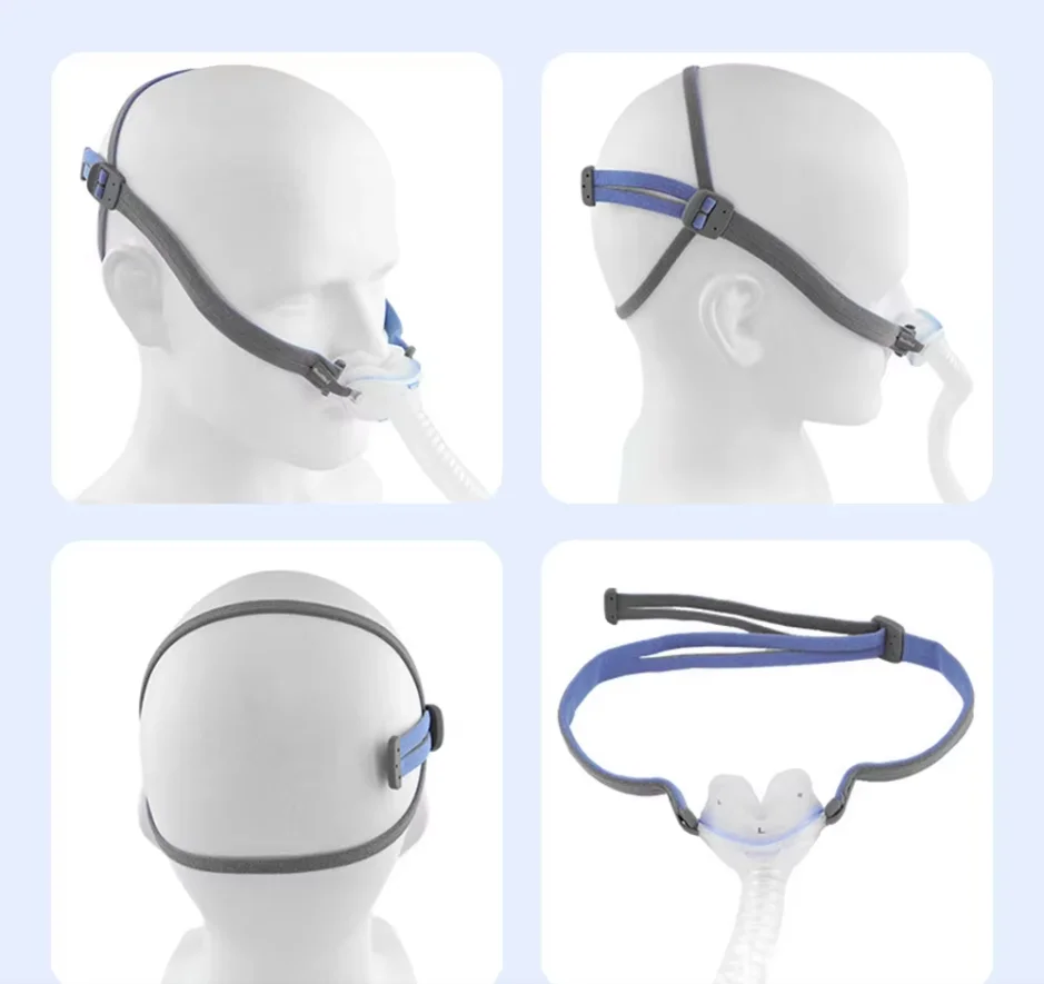 Adjustable CPAP Headgear Strap, Nasal Pillow Mask Headband, Compatible with P10/N30 Style, Breathable, Universal Sleep Apnea