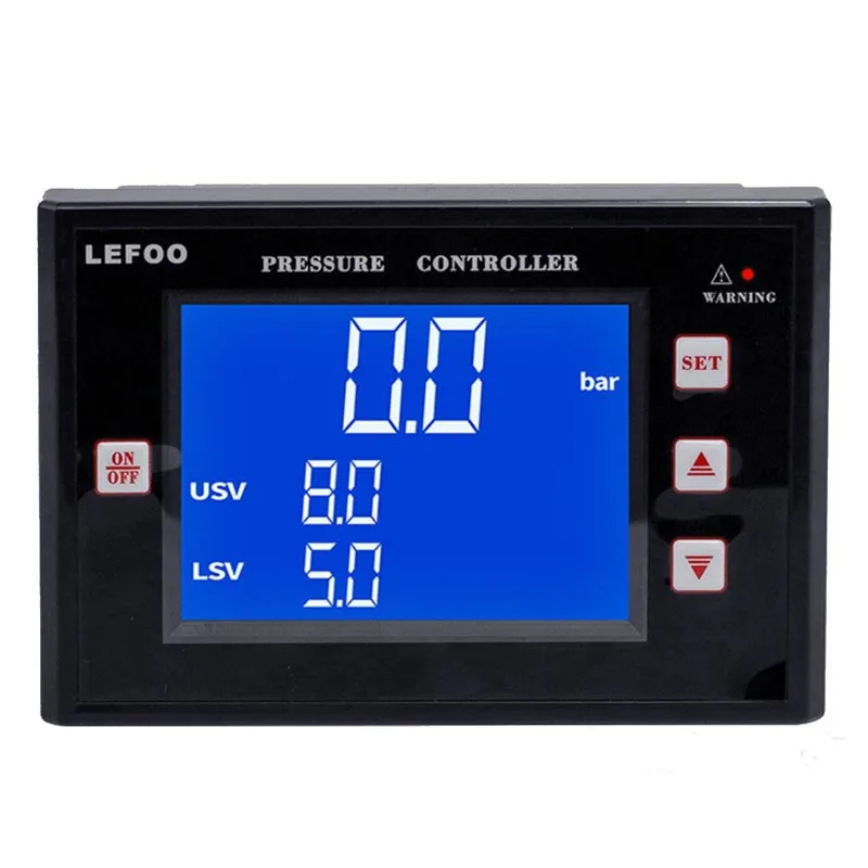 شاشة الكريستال السائل وحدة تحكم أوتوماتيكية للضاغط G1/4 موضوع خارجي LFDS65 110 فولت/220 فولت مفتاح ضغط رقمي ذكي كبير