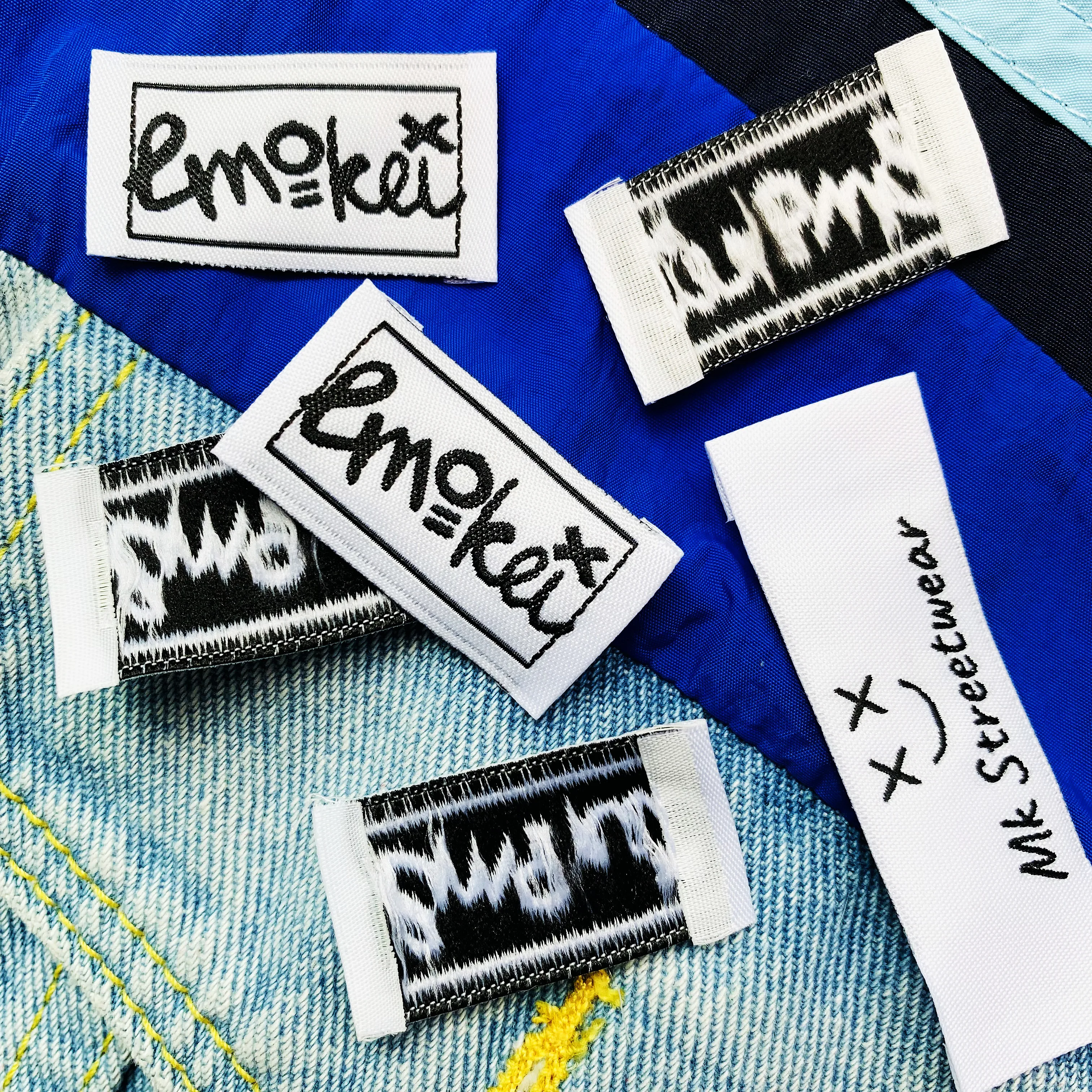 1000pcs Handmade Woven Labels For Clothing Care Label Personalized Logo Washable Garment Tags Sewing Accessorie 21082702