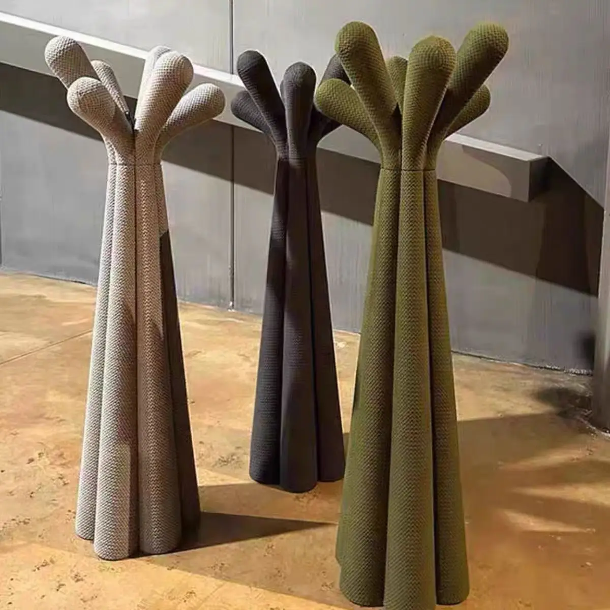 الحديثة بسيطة الجرف معطف الرف فروع الألياف الزجاجية الفطر شماعات النسيج زخرفة غرفة نوم