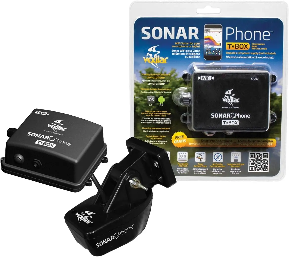 

SP200 T-Box Smartphone Fish Finder, Black