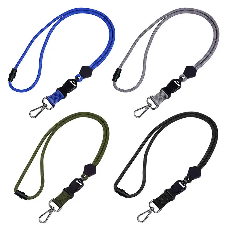 

Heavy Duty Removable Badge Reel Holder Keychain Hanging Neck Strap Lanyard Tactical Id Name Card Holder For Outdoor Hiking