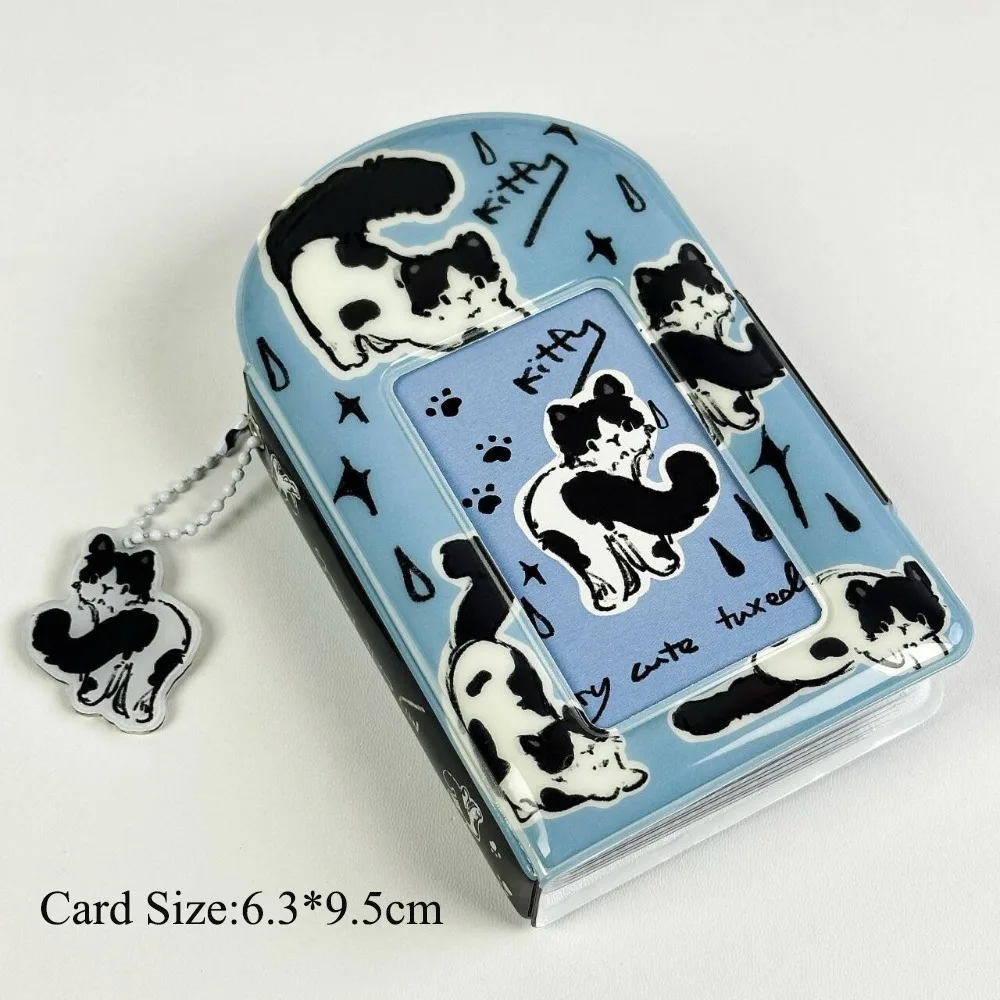 New Cat Print Cute Card Bag PU Card Storage Bag Card Wallet