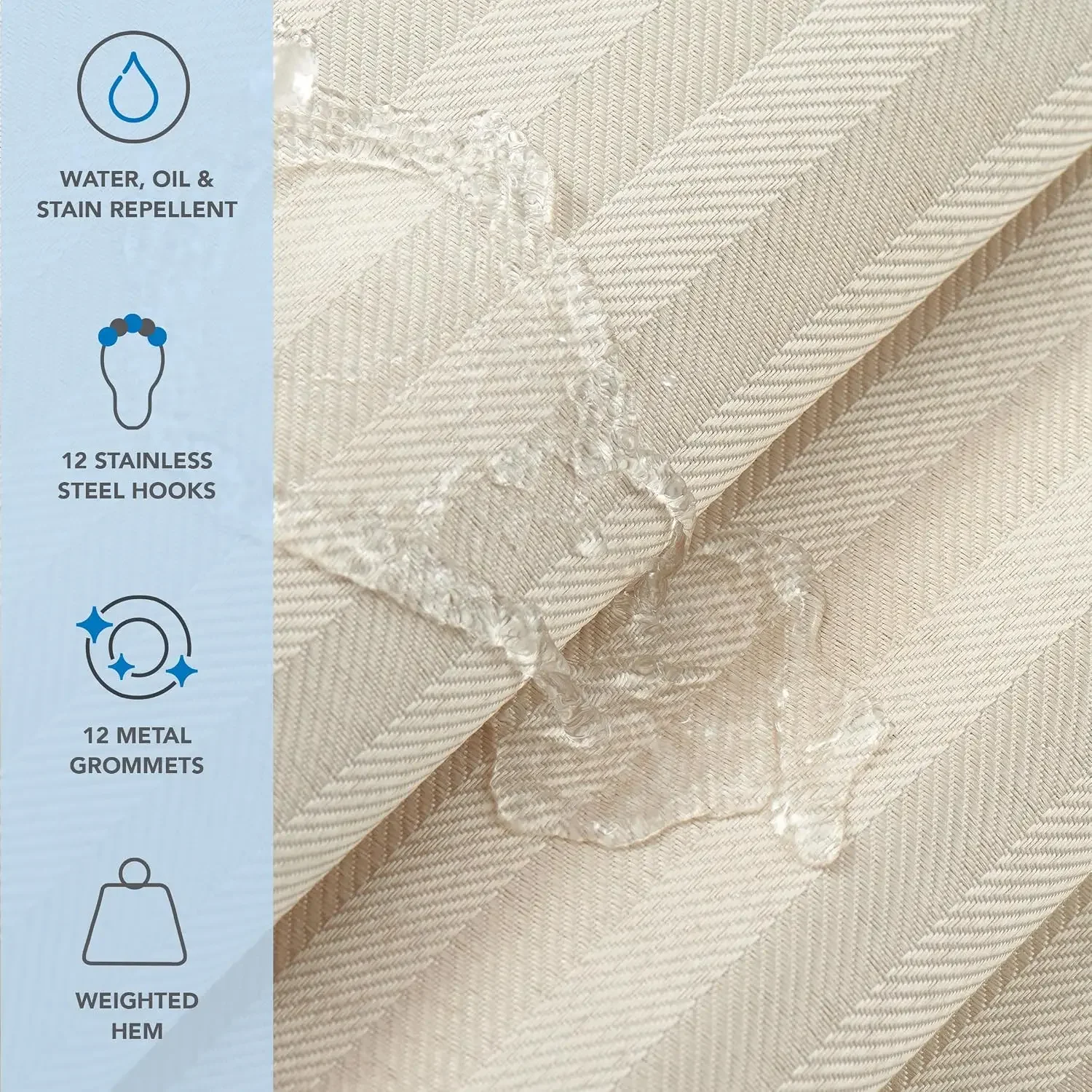 Conjunto de Cortinas de Chuvei - Fabric Weight Set avaliação e preço