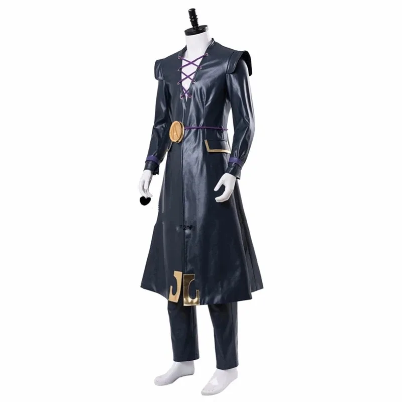 

2025 11, аниме JoJo Bizarre Adventure, карнавальный костюм Леоне Аббаккио, мужской плащ, полный комплект, костюмы для Хэллоуина