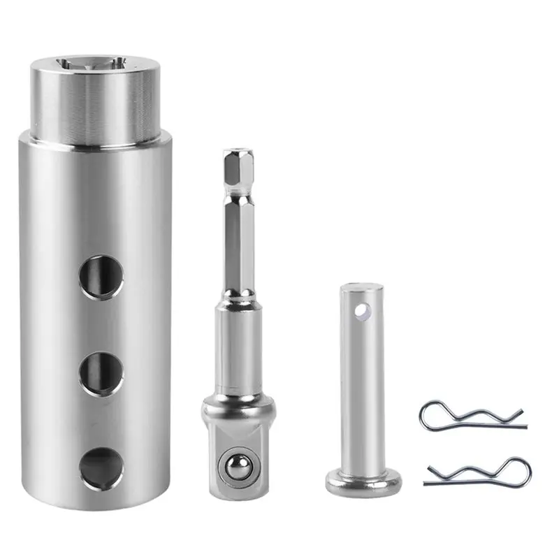 

Адаптер для беспроводной дрели с ручкой из нержавеющей стали AAAF для приводного вала 1-дюймового домкрата с насадкой-головкой