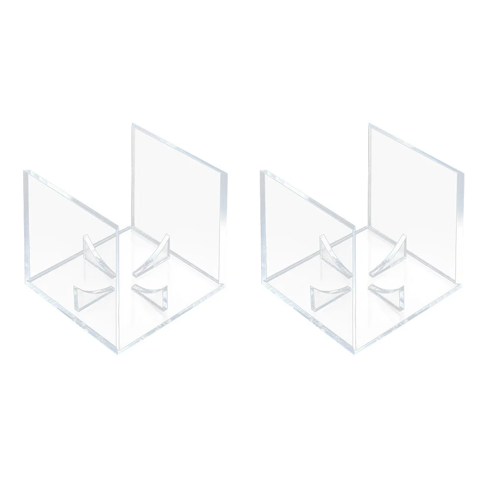 

2 pcs Acrylic Baseball Display Case Transparent Durable Holder For Sports Collectors Ball Storage Room Decor Bat Stand