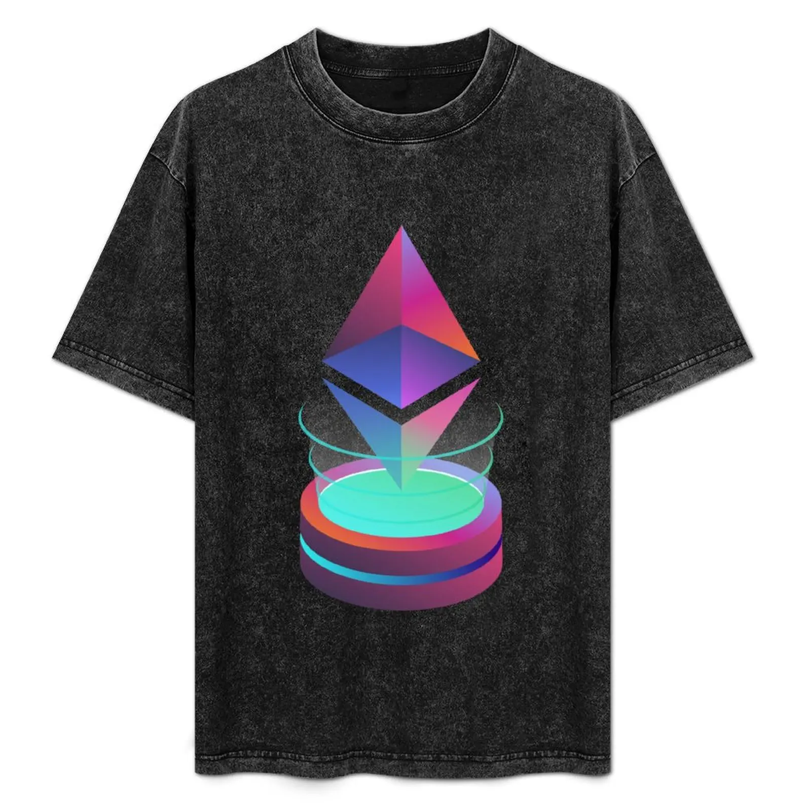 T-shirt Ethereum Design en coton doux à manches courtes