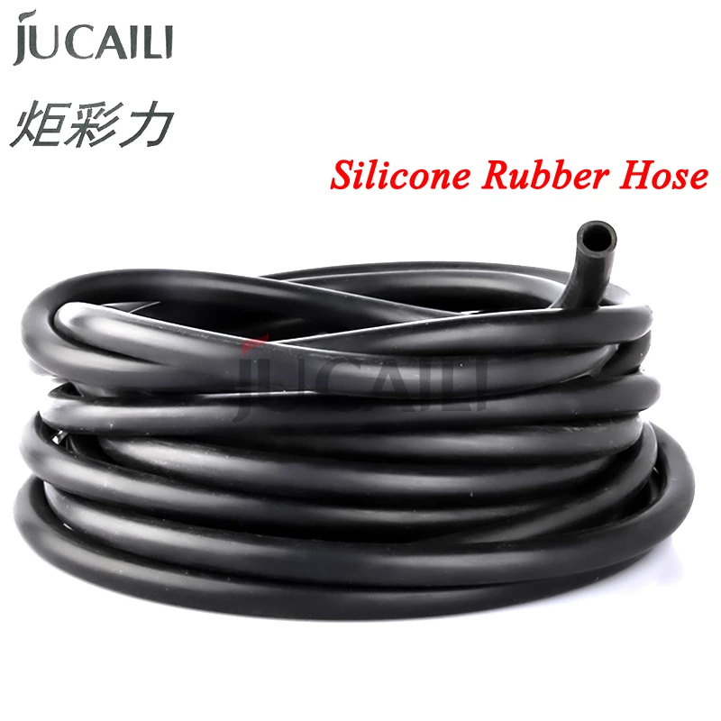 JCL 6M Silicone Rubber Pipe for Epson Mutoh Mimaki Roland VP540 UV Printer Ink Hose Silica Ink Tube Ink Pump Soft Hose