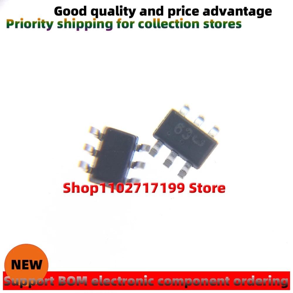 100pcs/LOT NUP4202W1T2G Silkscreen：63 SOT23-6 New electrostatic protection diode chip