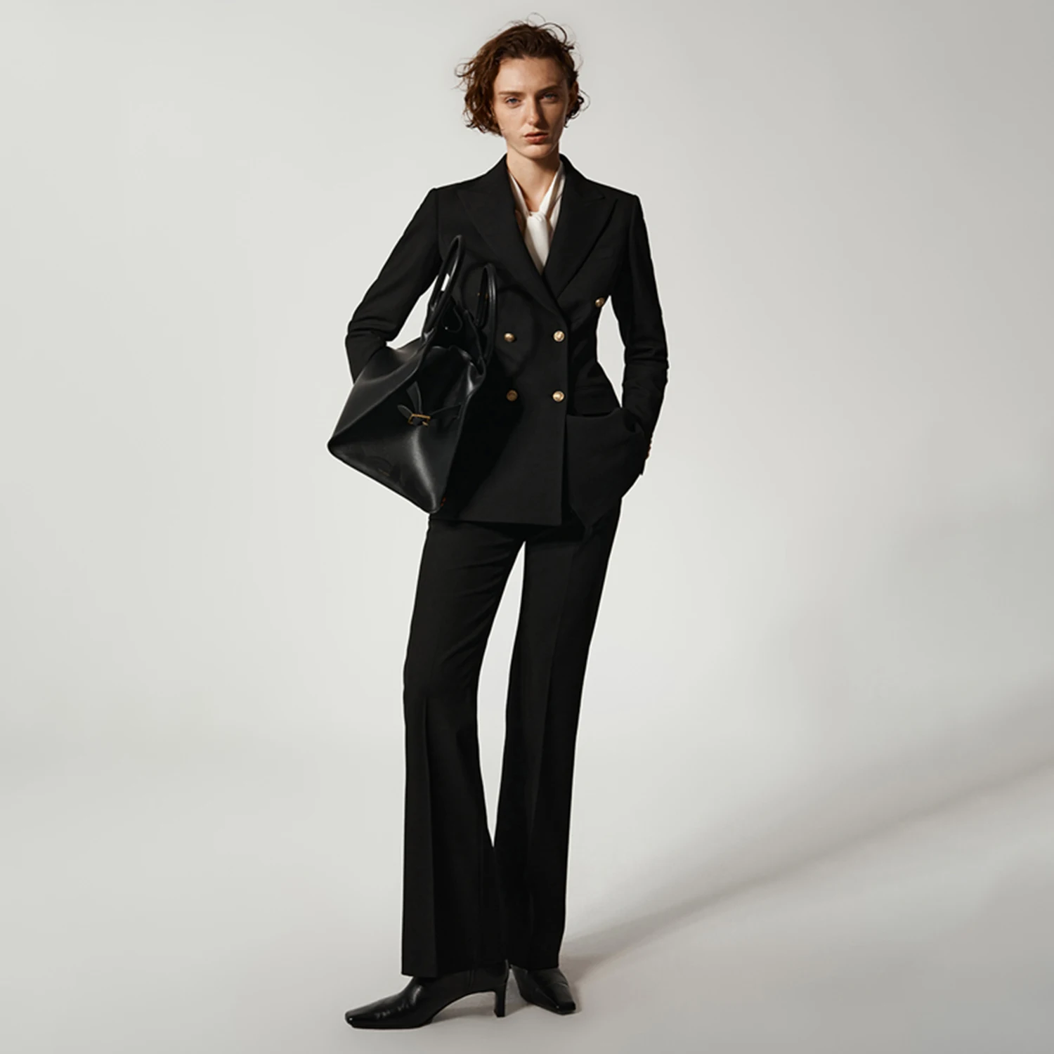 アリンジェントル レディース パンツスーツ 2ピースセット クラシック ダブルブレスト レディースブレザー ファッションスーツ オフィスコーデ カスタマイズ可能