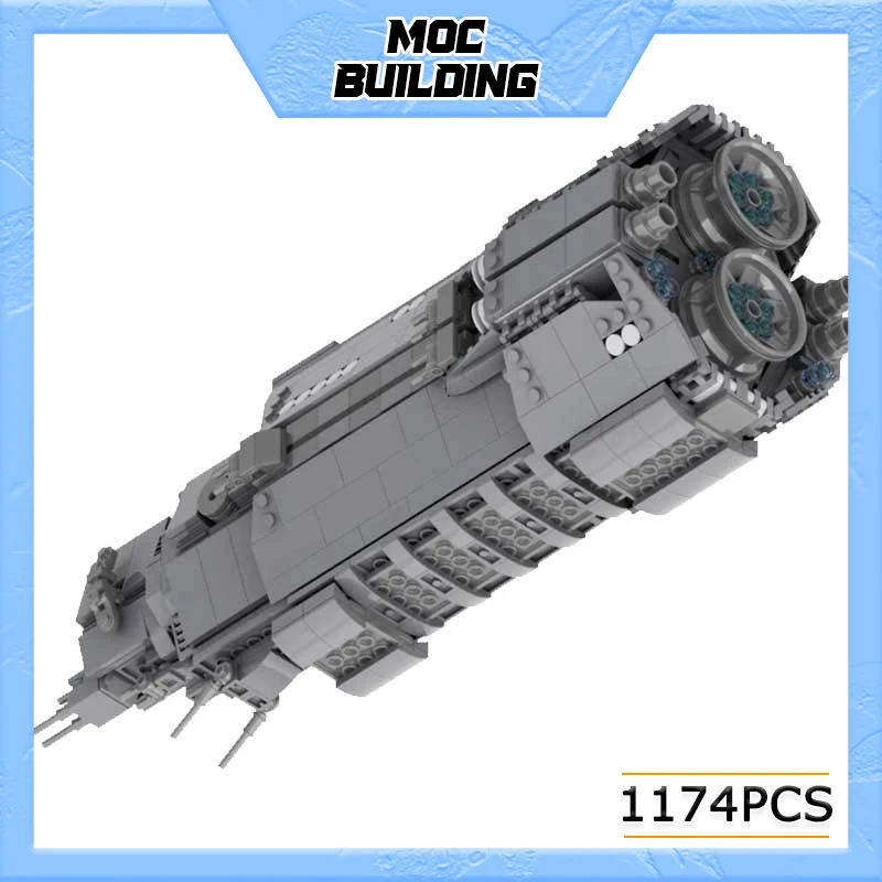 

MOC Building Block Collection Pillar of Autumn Model Technology Militarization Series Bricks DIY Assembled Toy Holiday