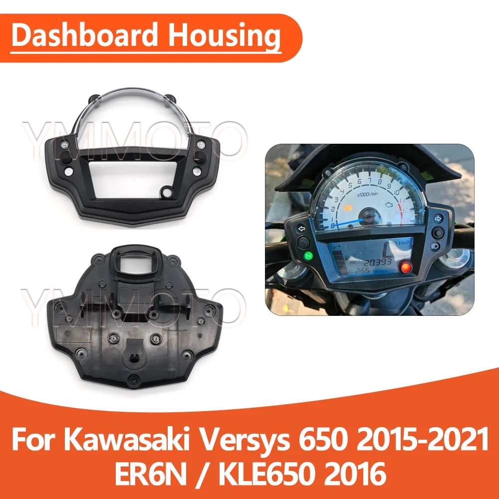 

Speedometer Dashboard Cover For Kawasaki Versys 650 ER6N KLE650 2015 2016 2017 2018 2019-2021 Meter Frame Cover Instrument Guard