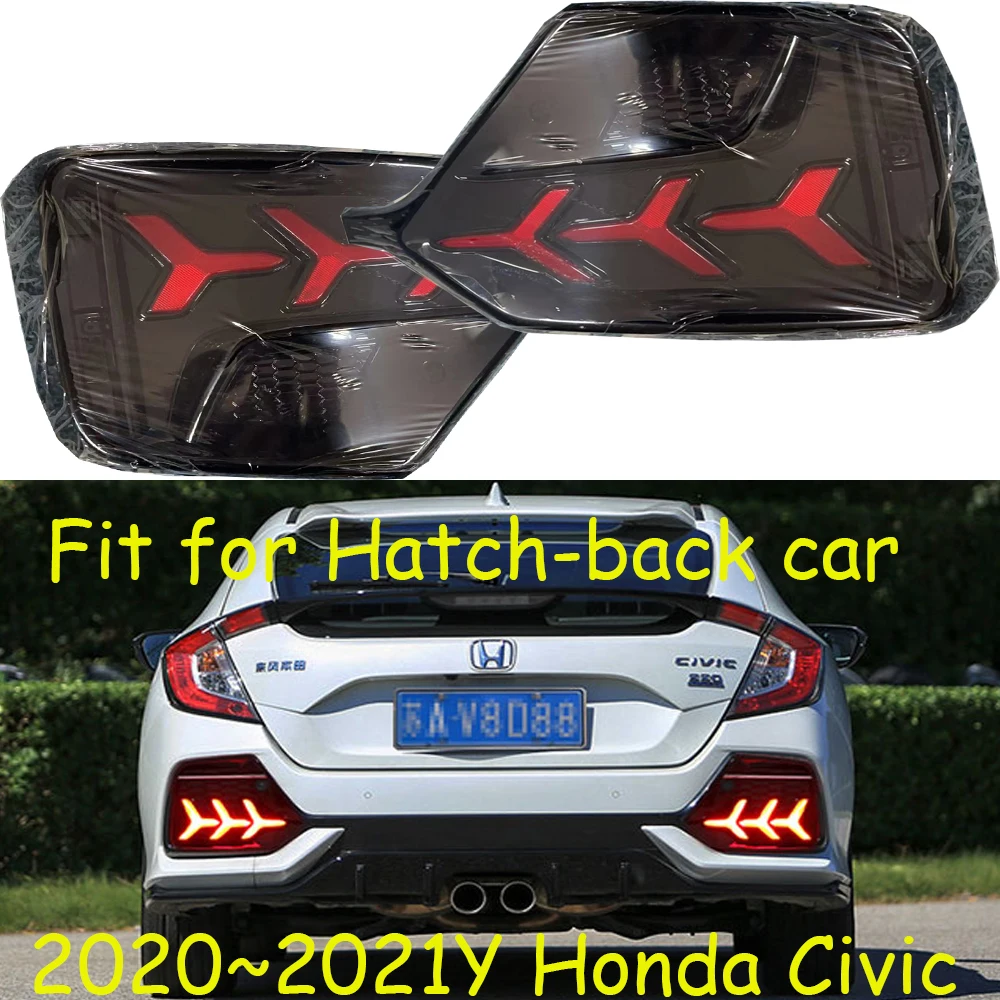 

Автомобильный бампер, задняя фара для Honda Civic, задняя фонарь 2020 ~ 2021y седан, автомобильные аксессуары, светодиодный задний фонарь для Civic, противотуманная фара