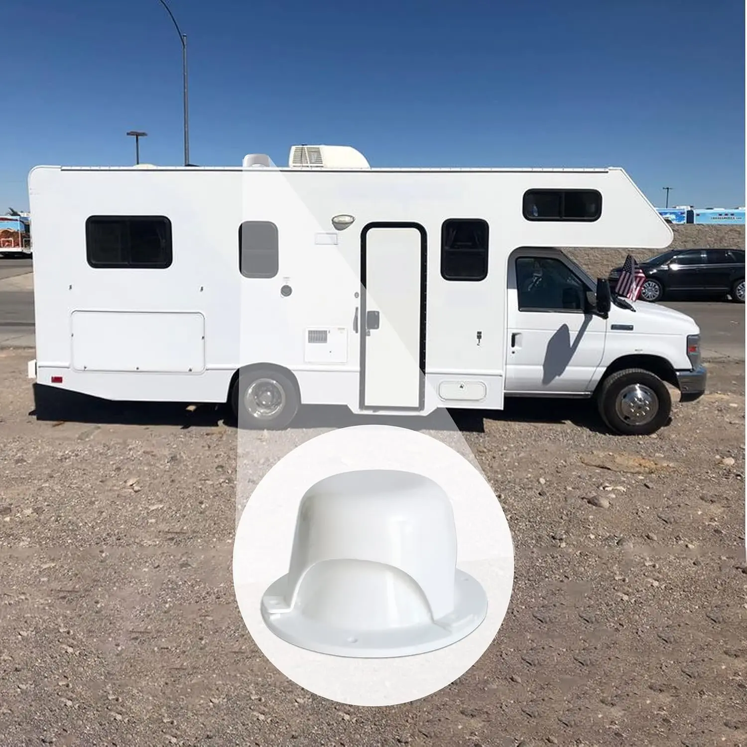 

RV Plumbing Vent Cap Roof Cover RV Sewer Vent Cap Plastic Roof Vent Cap For Trailer Camper Motorhome RV Accessory ﻿