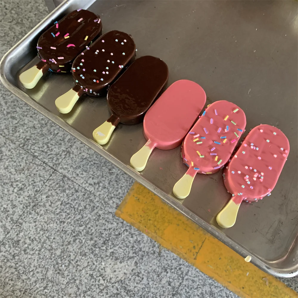 5inch 1pc Squishy Collection Holiday Cutes Cafe Realistic Popsicle Model Gift Slow Rebound Toys Ice Lolly Candy Play Myasthenia