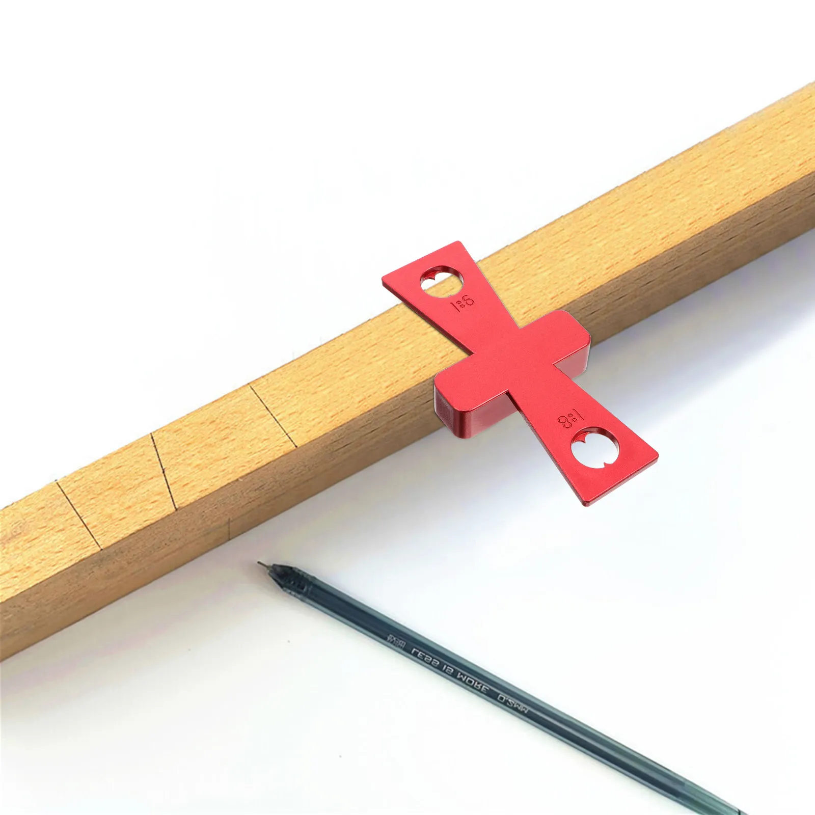 2Pcs Carpentry Manual Parallel Scriber Dovetail Marking Gauge Woodworking Locator Accurate Layout Quick Marking Tool