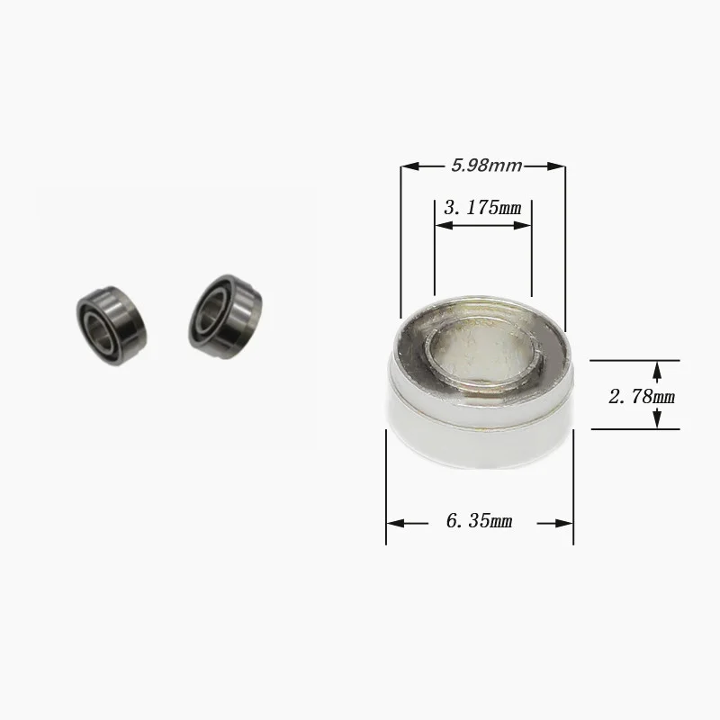 

10pcs Stepped Ceramic dental bearings SR144TLKZWN for KAVO handpiece 3.175x6.35x5.98x2.78mm SR144TLKWZN