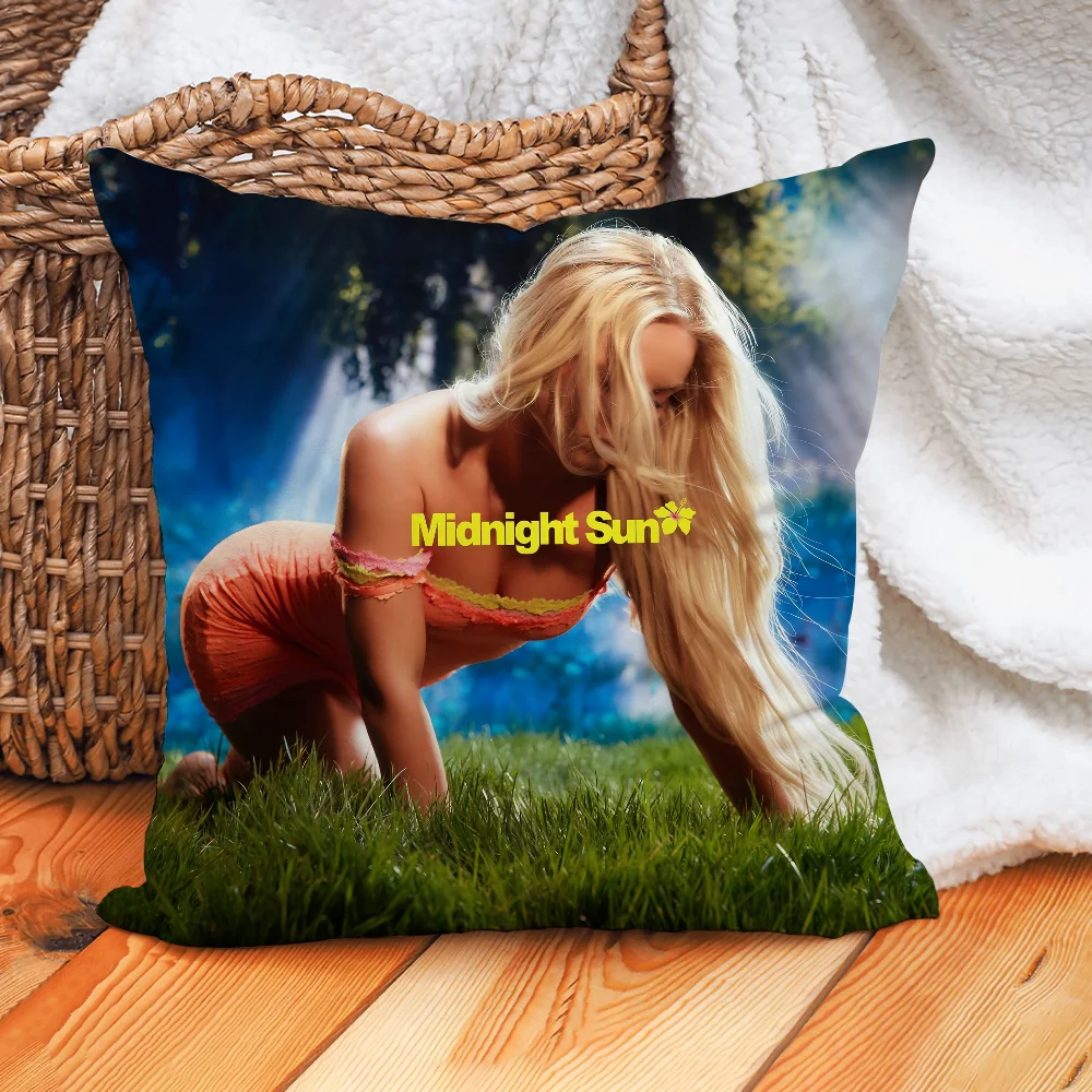 歌手ザラ・ラルソン ミッドナイトサン枕カバー ホームクッションカバー オフィスソファ車に最適 オールシーズン対応