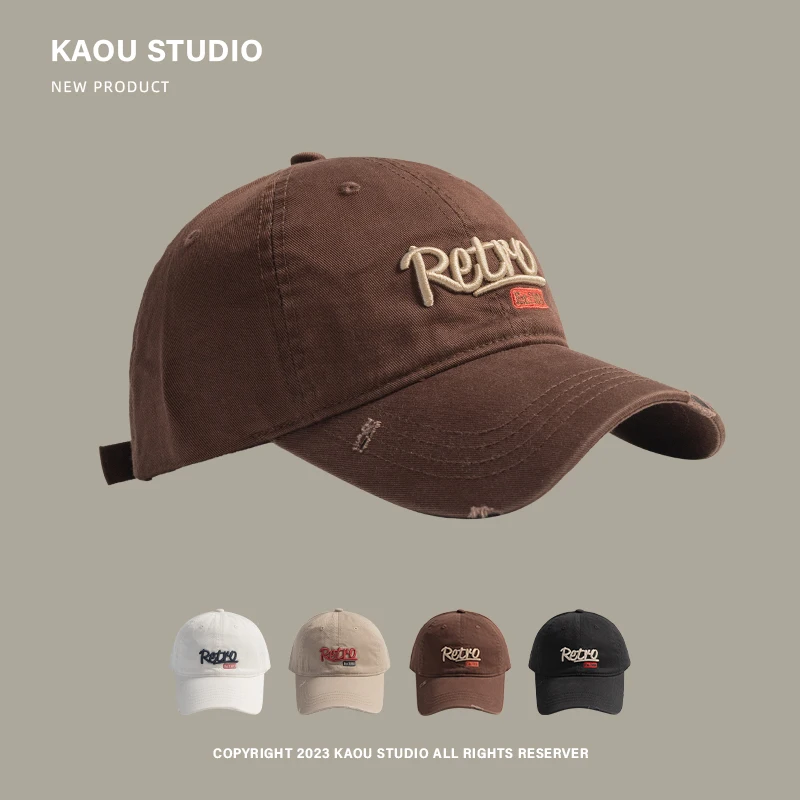 

Versatile Hat Women's Trend Embroidery Fashion Face Small Peaked Cap Spring and Autumn Men's Baseball Cap