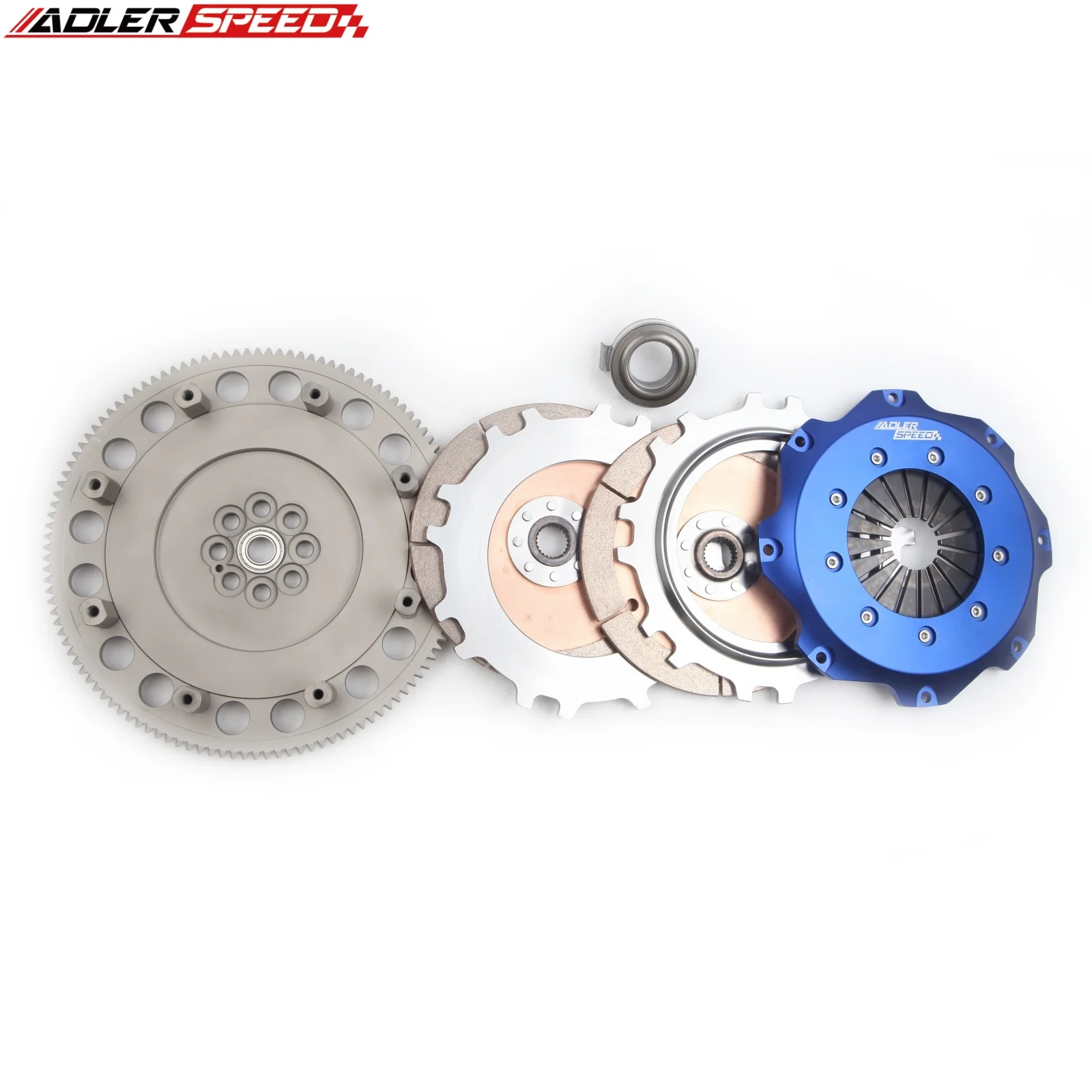 

ADLERSPEED 215MM 8.5" Racing Twin Disc Clutch & Flywheel For HONDA ACCORD PRELUDE H22 H23 F22 F23