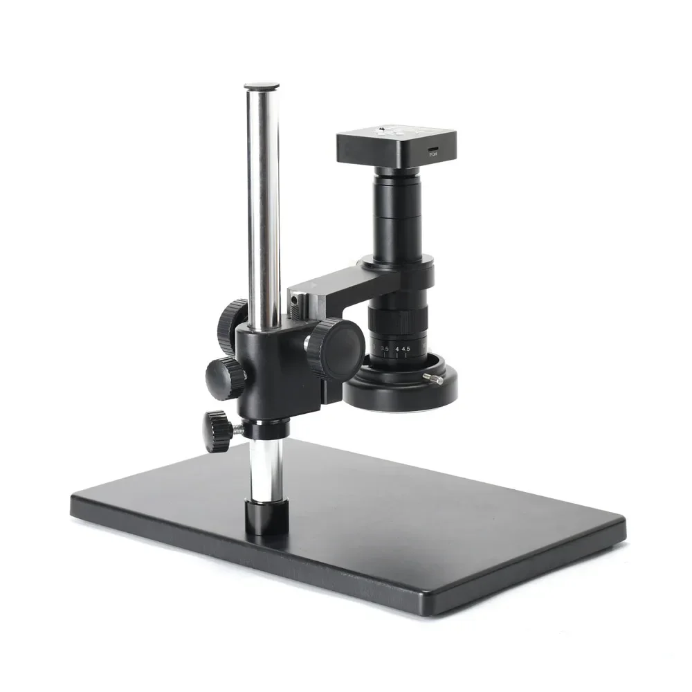 New 180X C-MOUNT Lens With 21MP 1080P 60FPS 2K HDMI-Compatible USB Digital Industry Video Microscope Camera for Phone PCB Solder
