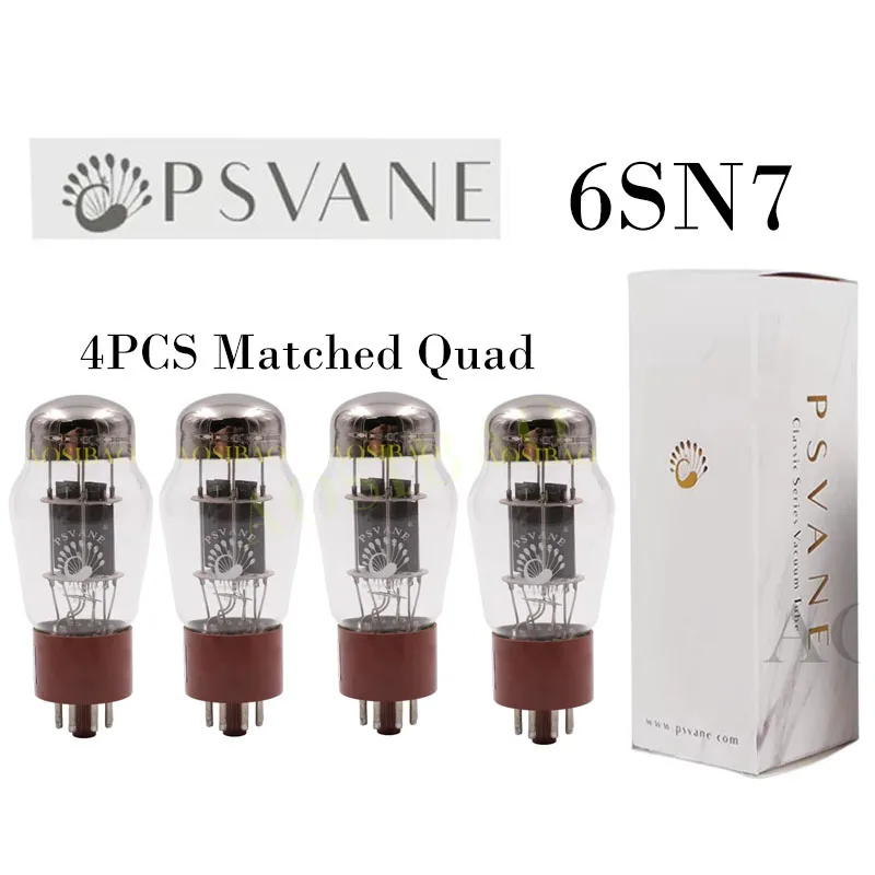 PSVANE 6SN7 Vacuum Tube Replaces 6N8P 6H8C CV181 6SN7GT 6SN7 Electronic Tube Amplifier Kit HIFI Audio Valve DIY Matched  Quad