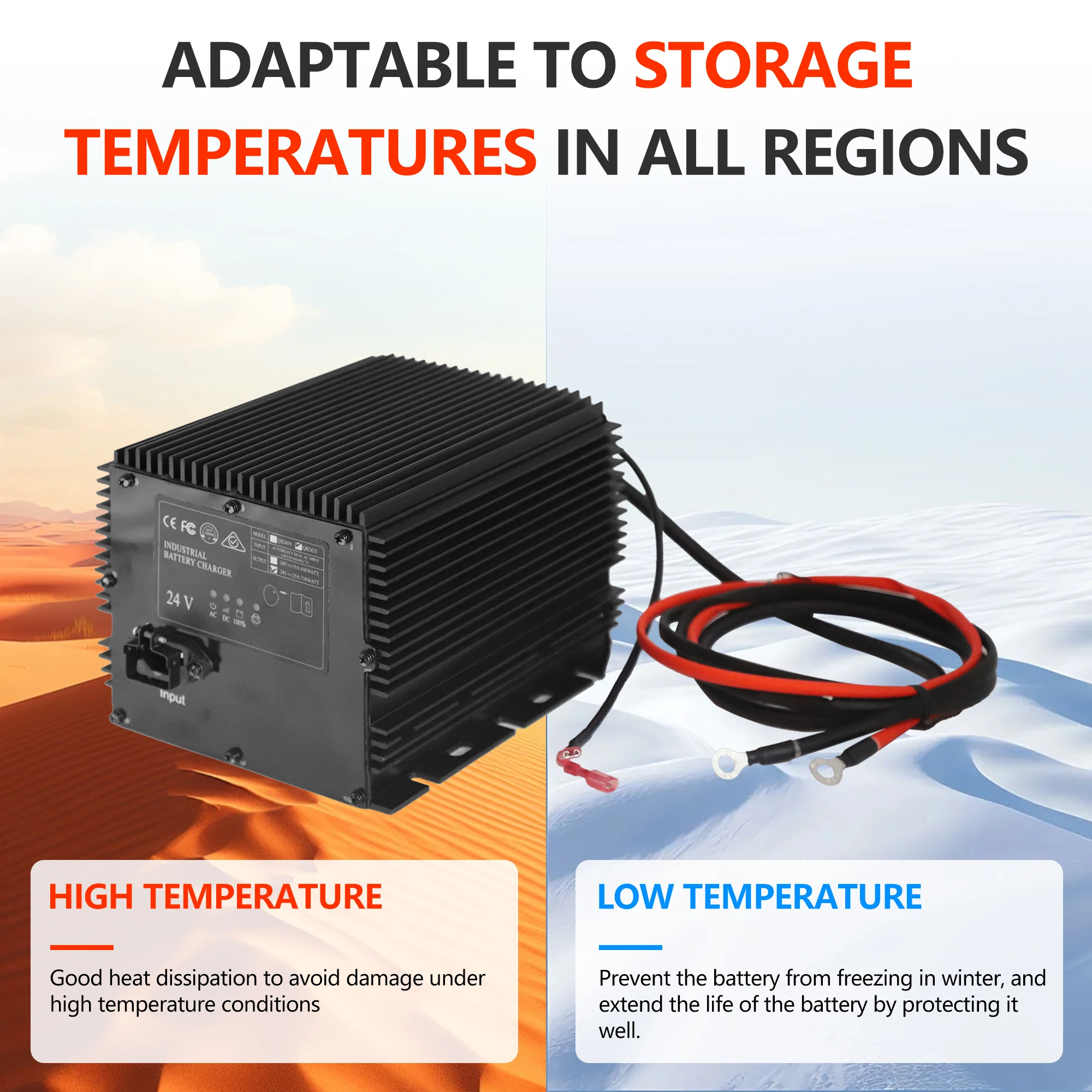 24V 25A Battery Charger for JLG/Genie/Skyjack Scissor Lift HB600-24B 96211 128537 161827