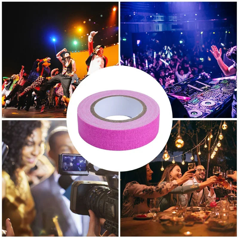 6/1Rolls UV Reactive Tape Blacklight Fluorescent Tape Self-Adhesive Glow in The Dark Neon Gaffer Home Decoration Accessories