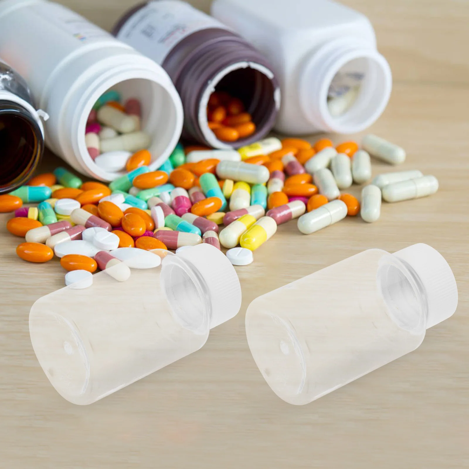 

12Pcs Empty Bottles 100Ml Travel Containers with Caps for Shampoo Conditioner Leakproof Lightweight Bottles with Cap