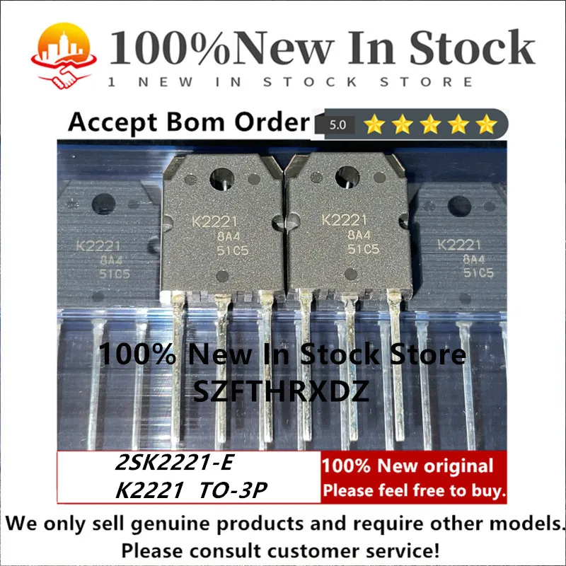 

SZFTHRXDZ 100% НОВЫЙ ОРИГИНАЛ (5 ШТ.) 2SK2221-E TO-3P K2221 TO3P 2SK2221