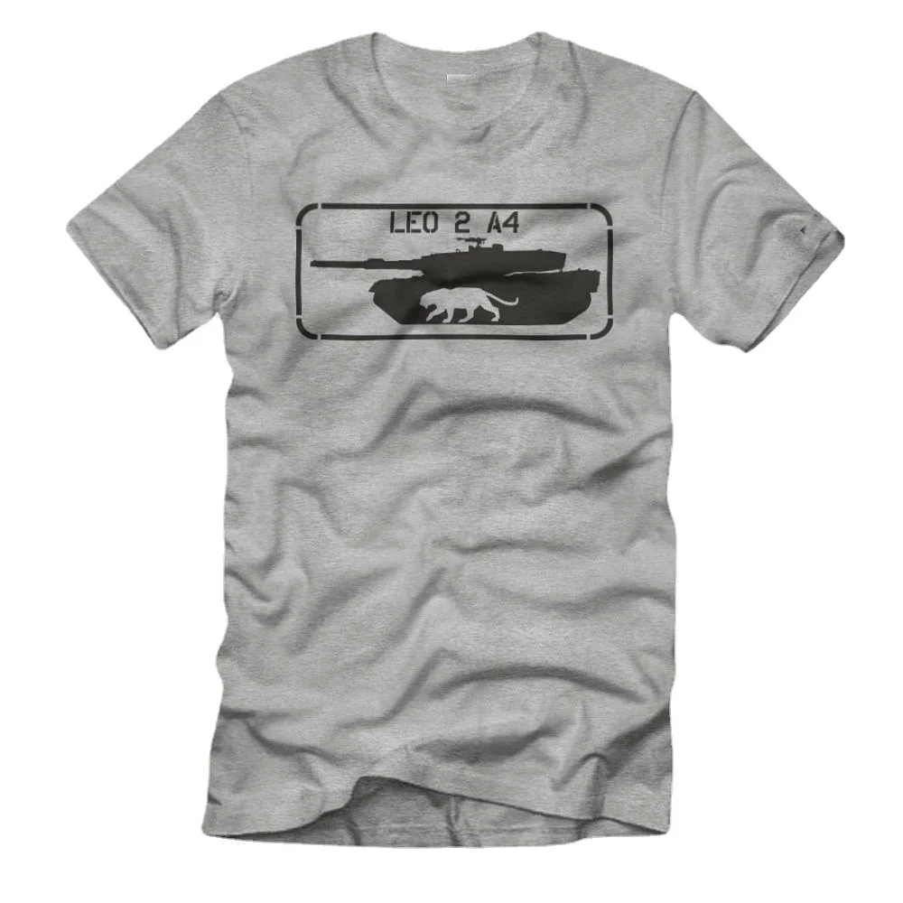 Leo 2 A4 Kampfpanzer Panzer Bundeswehr Abwehr KFOR ISAF T-Shirt. Summer Cotton Short Sleeve O-Neck Mens T Shirt New S-3XL