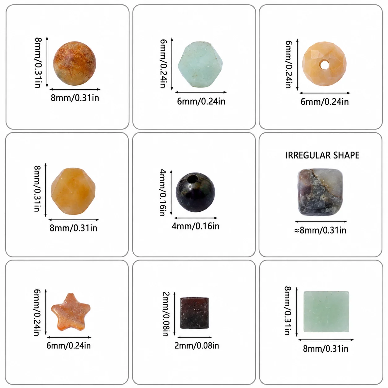 Amazonite Various Styles and Sizes for Handmade DIY Jewelry Beaded Bracelets Necklaces Decorative Accessories Jewelry Components