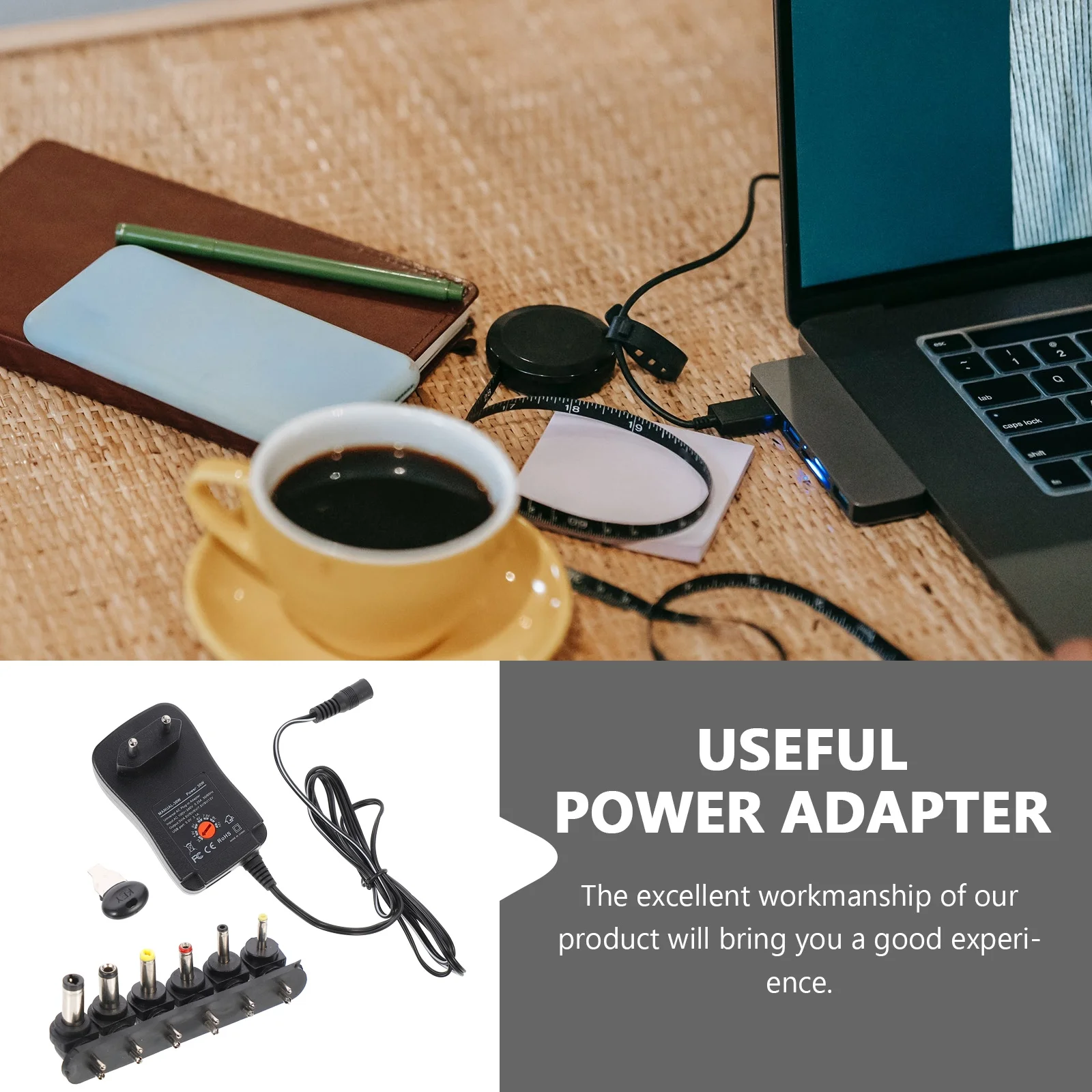 

1Set Power Adapter Voltage Converter 3-12V Safety Protection for Laptop Robot Digital Eu Plug