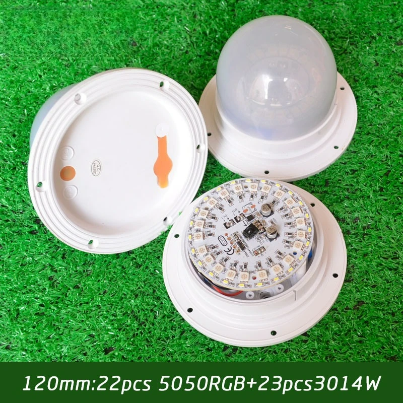 Mobile luminoso LED stoppino RGB telecomando a colori 120 mm impermeabile