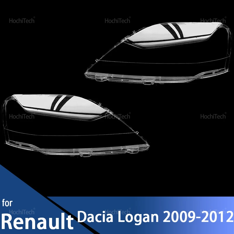 

Для Renault Dacia Logan L90 U90 F90 2009 2010 2011 2012 прозрачный корпус передней фары, крышка объектива, крышка абажура