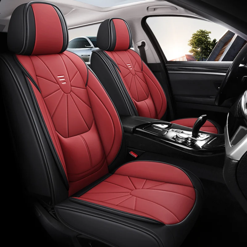 

Car Seat Covers, 5-Seater, with Fixed Lumbar Support, Business Style, Fits Most Vehicles