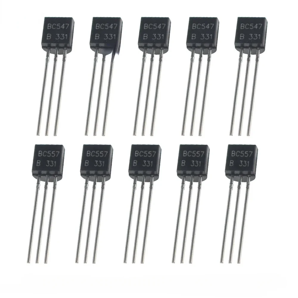 50PCS Transistors BC547 BC557 each 25pcs Transistor Kit bc557 bc547 Transistor NPN PNP DIY Electronic Kit