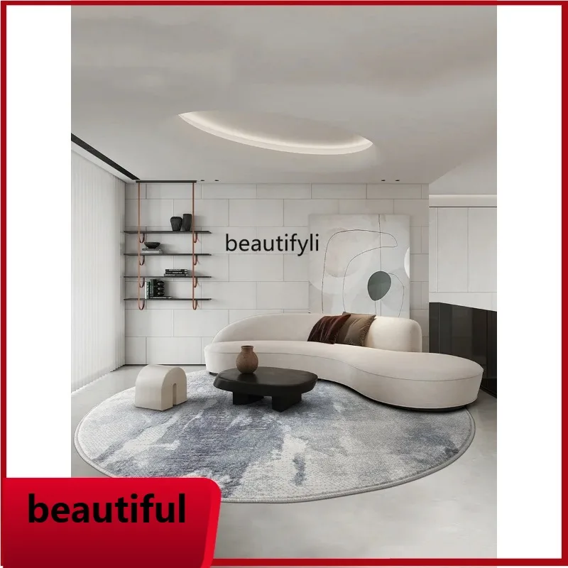 

F132 Round carpet Living room Turkish high-end dining table blanket Single chair sofa cushion Bedroom bedside blanket