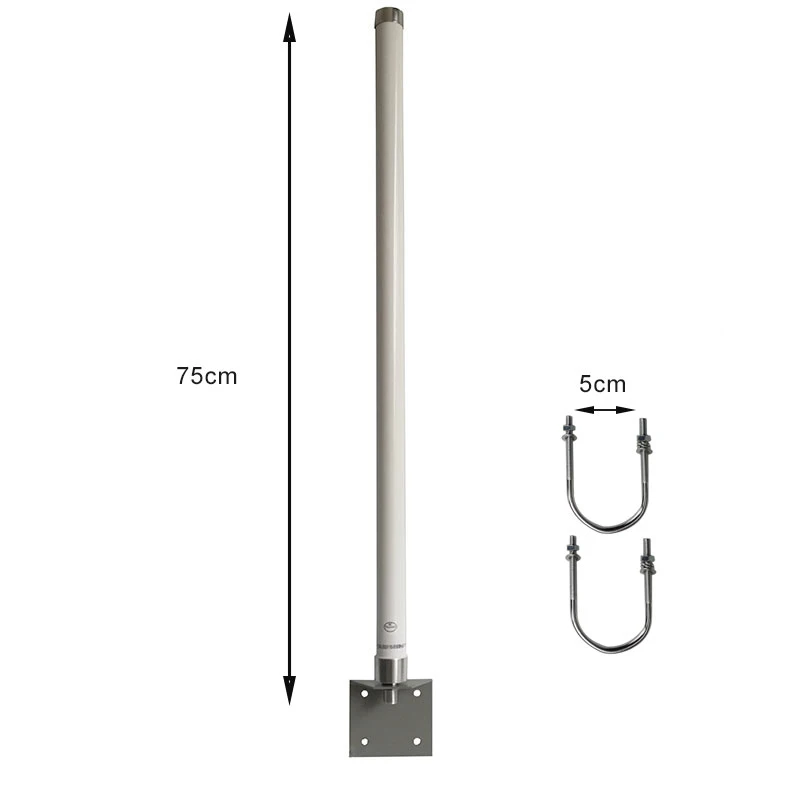 Imagem -02 - Antena Wifi Omni-direcional Banda Dupla 2.4 5.1 a 5.8 Ghz Montagem no Mastro para Foguete m5 Huawei Zte Roteador Comfast