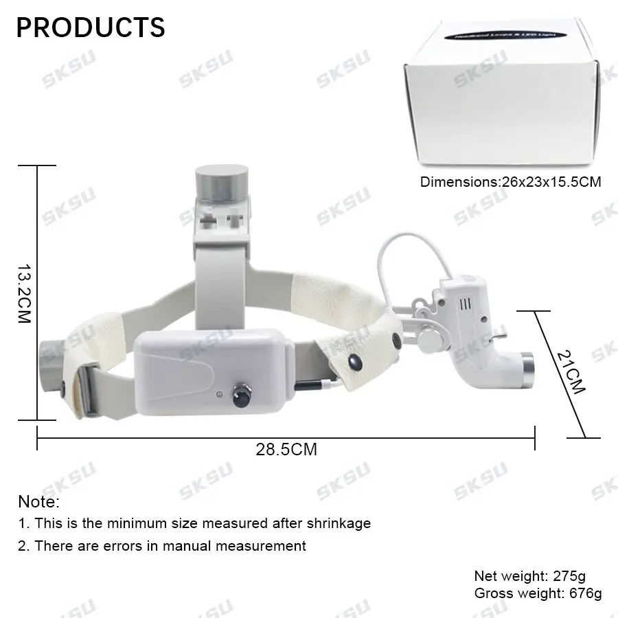 ENT-Lámpara LED para lupas dentales, faro Dental de 5W, lupas quirúrgicas, lámpara de luz para dentista, luz médica y odontología