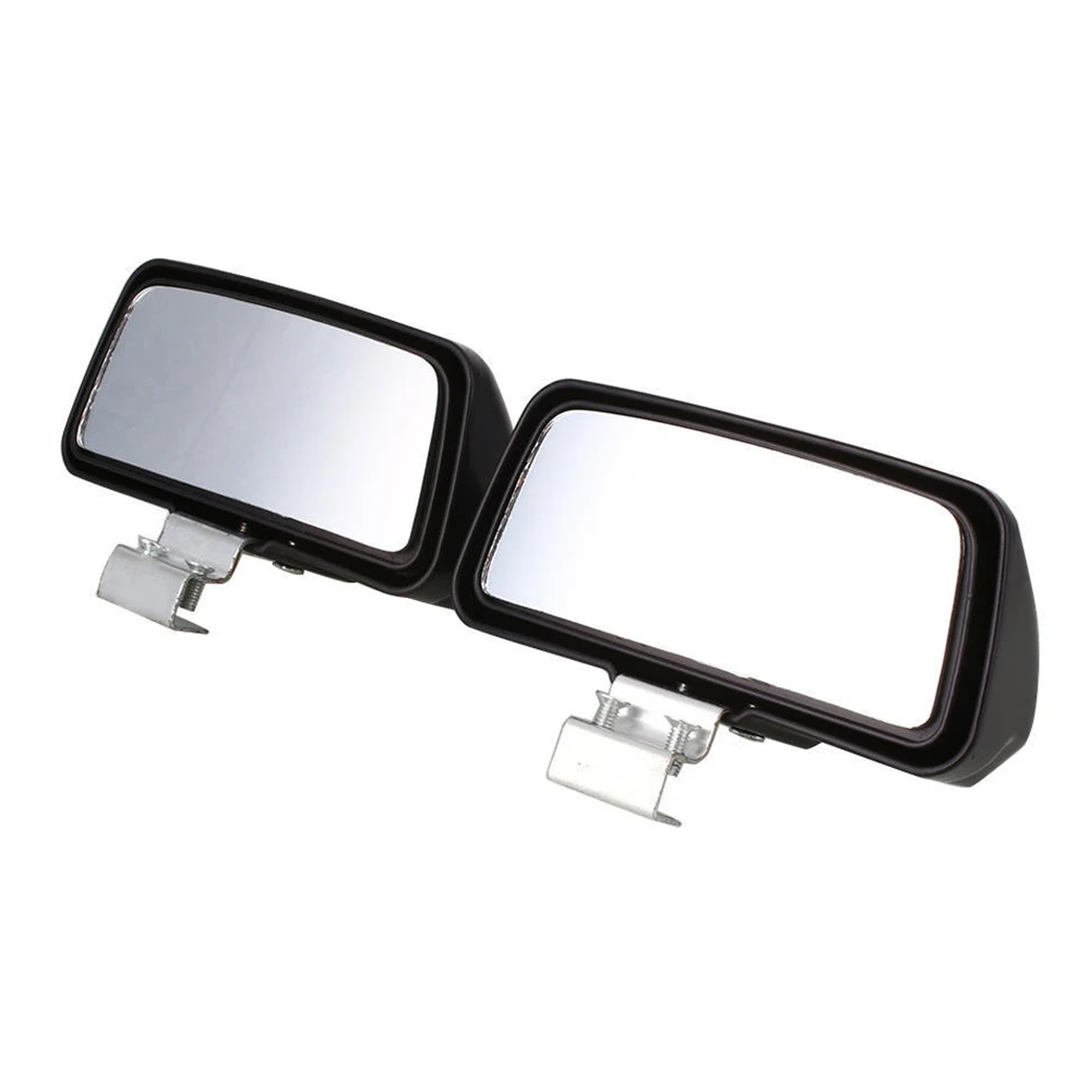 

2 Pcs Car Square Frame Convex Blind Spot Mirror Wide-angle 360 Degree Adjustable Clear Rearview Auxiliary Mirror Driving Safety